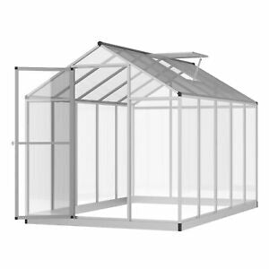 10'x6'x6.4' Walk-In Cold Frame Greenhouse Plant Growing Sun Shade Aluminum