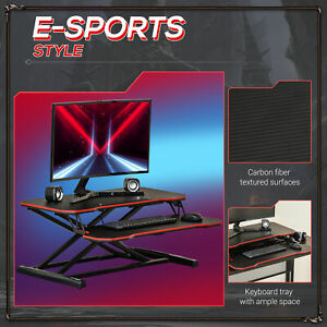 Liftable Computer Stand Height Adjustable Ergonomic Desktop Stand PC, Portable