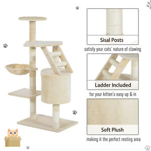 Cat Tree Condo Scratching Post Kitten Climb Furniture Activity Center 49"