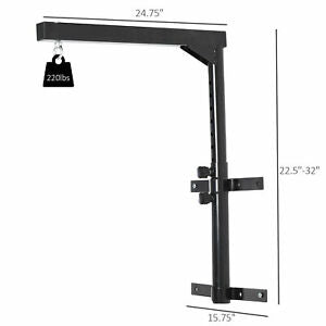 Wall Mount Heavy Bag Hanger Punching Bag Stand Boxing Bracket Black
