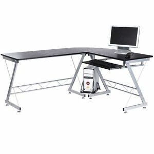 Corner Laptop Desktop Computer Desk L-shaped PC Table Workstation Home ...
