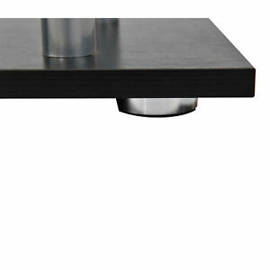 Wooden S Shape Storage Display Unit Bookcase Bookshelf Room Divider Black