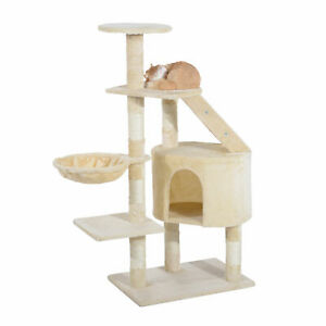 Cat Tree Condo Scratching Post Kitten Climb Furniture Activity Center 49"