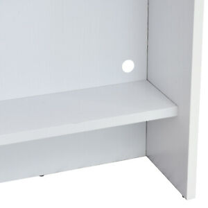 Folding Dining Table Drop Leaf Table Expandable Multifunctional w/ 2 Shelves