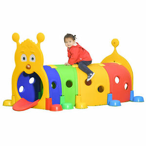 Kids Play Structure Caterpillar Design for Climbing and Crawling, Multicolor