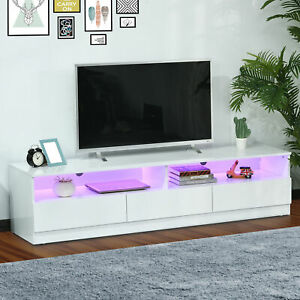 71" High Gloss LED TV Cabinet Stand Home Entertainment Center TV Storage
