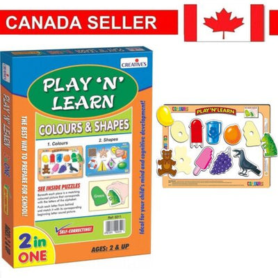 Creative&apos;s Play &apos;N&apos; Learn shapes Jigsaw Puzzle For Kids Early Educational Toys