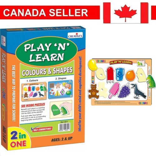Creative&apos;s Play &apos;N&apos; Learn shapes Jigsaw Puzzle For Kids Early Educational Toys