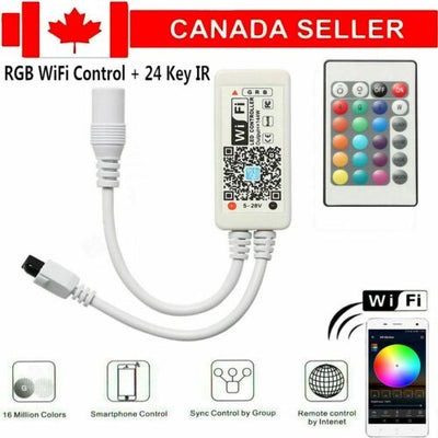 Wireless Smart WiFi LED RGB Light Strip Music Controller For Light Strips Alexa