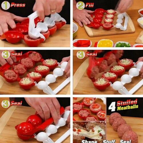 Meat Fish Balls Homemade Stuffed Meatballs Maker Press Mold Kitchen Cooking Tool