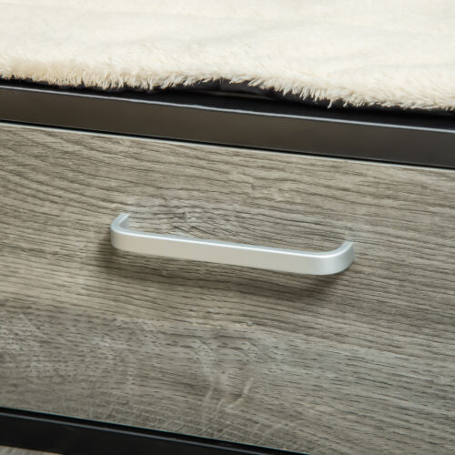 Elevated Dog Bed, Medium-size Pet Sofa Furniture w/ Drawer, Soft Cushion, Grey 196393066607