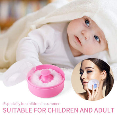 CACare Body Soft Tool Infant Puff Sponge Case Baby Powder Puff Newborn Product