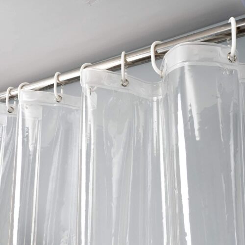 Clear Magnetic Bathroom Shower Curtain Liner Clear Waterproof Bath Accessories