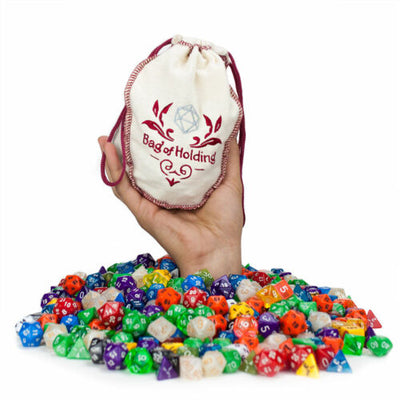 Wiz Dice Bag of Holding: 140 Polyhedral Dice in 20 Complete Sets