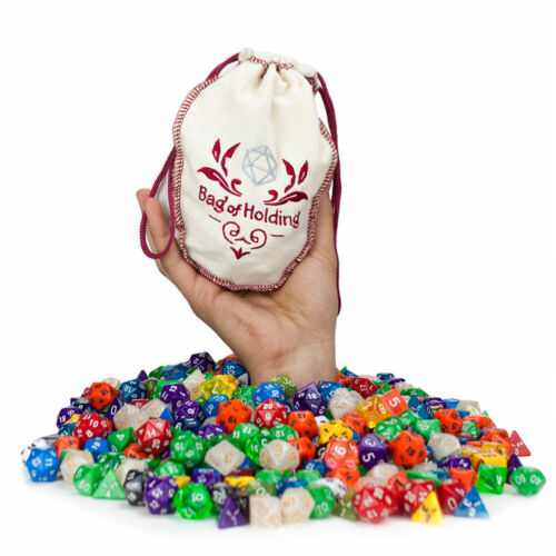 Wiz Dice Bag of Holding: 140 Polyhedral Dice in 20 Complete Sets