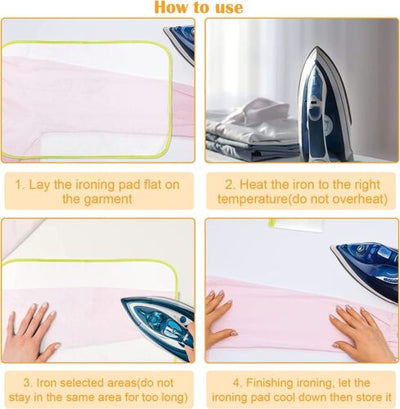 4X Heat Resistant Ironing Cloth Mesh Ironing Pad Cover Protective Board Mat Safe
