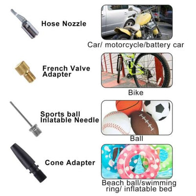 Cordless Air Compressor Tire Inflator Pump for Bicycle Car Tires Balls Vehicle