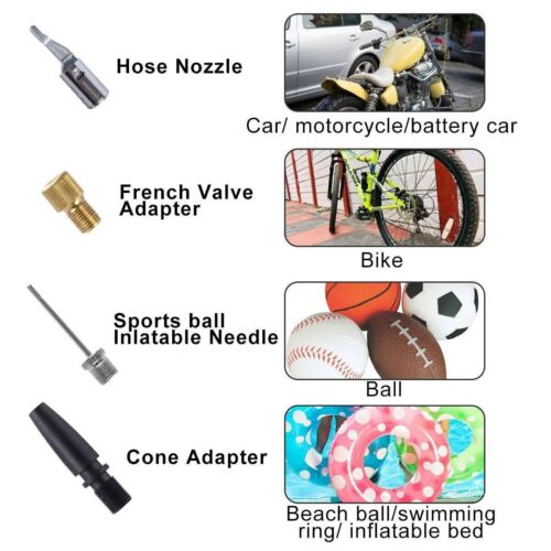Cordless Air Compressor Tire Inflator Pump for Bicycle Car Tires Balls Vehicle