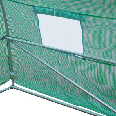 26.2&apos; L Walk-in Greenhouse Growing House Ventilation Large Outdoor Premium Steel