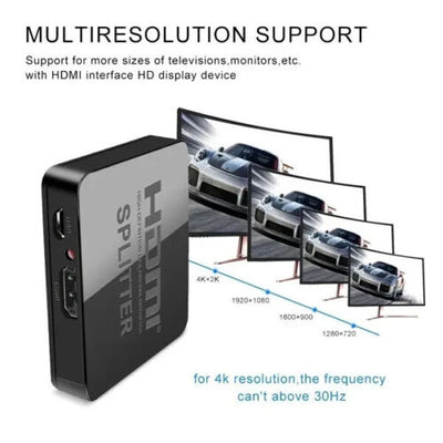 Hdmi Splitter 1 In 2 Out 1080p 4K HDCP Stripper 3D Splitter Power For HDTV PS3