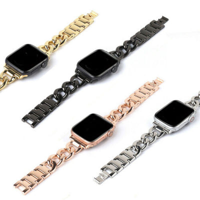Stainless Steel Band Link Loop Strap For Apple Watch Series 6 SE 5 4 3 2 1
