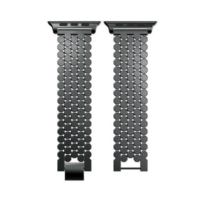 For Apple Watch 38 40 42 44 mm - Stainless Steel Hexagon Link Band Strap iWatch