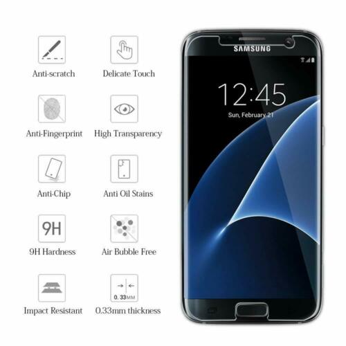 Premium Tempered Glass Screen Protector Cover for Samsung Galaxy S7
