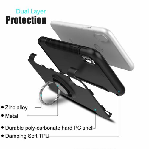 For iPhone 11 Pro XR X XS Max 5S SE 8 Plus 7 6S 6 Case Stand Magnetic Ring Cover