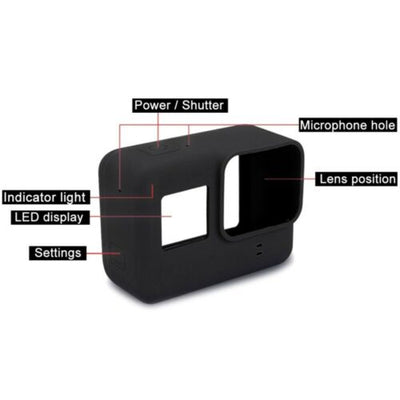 For GoPro Hero 7 6 5 Case Silicone Rubber Sleeve Protective Housing Frame Cover