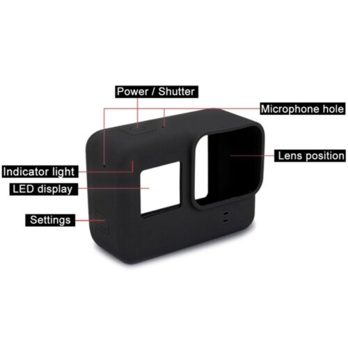 For GoPro Hero 7 6 5 Case Silicone Rubber Sleeve Protective Housing Frame Cover