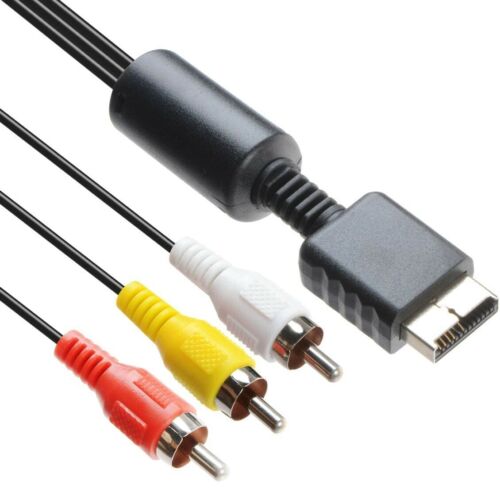 For Sony Playstation 2 3 PS3 PS2 PS1 RCA AV Composite Cable Adapter Audio Video