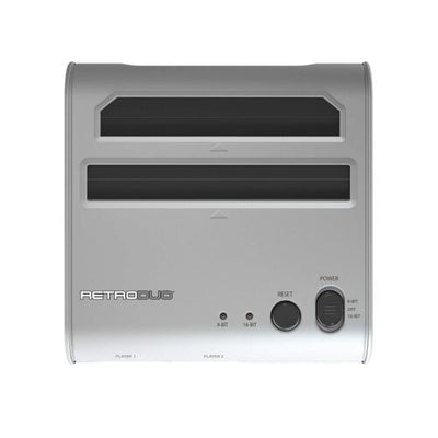 Retro-Bit Retro Duo 2 in 1 Console System for Original NES &amp; SNES Games - Silver 812820010318