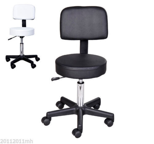 Hydraulic Salon Rolling Stool Tattoo Facial Massage Spa Chair Height Adjustable