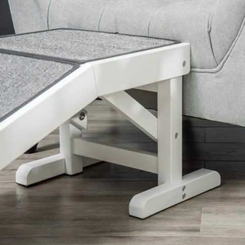 Small Pet Ramp for Dogs and Cats with Easy Top Platform, Indoor Puppy Ramp