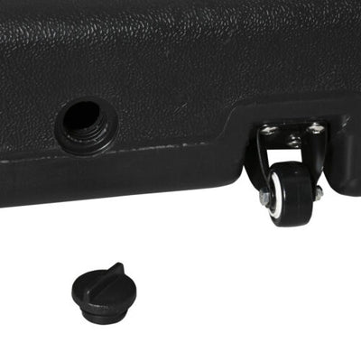 Cantilever Offset Umbrella Base Stand Fillable Umbrella Holder w/ Wheels, Black