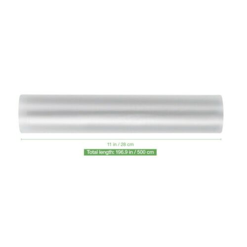 10Roll Vacuum Food Sealer Roll Bags 5m x 28cm Saver Seal Storage Heat Commercial