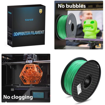 TIANSE Green PLA 3D Printer Filament 1 75mm 1KG Spool Filament for 3D Printing Dimensional Accuracy