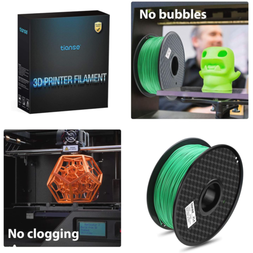TIANSE Green PLA 3D Printer Filament 1 75mm 1KG Spool Filament for 3D Printing Dimensional Accuracy