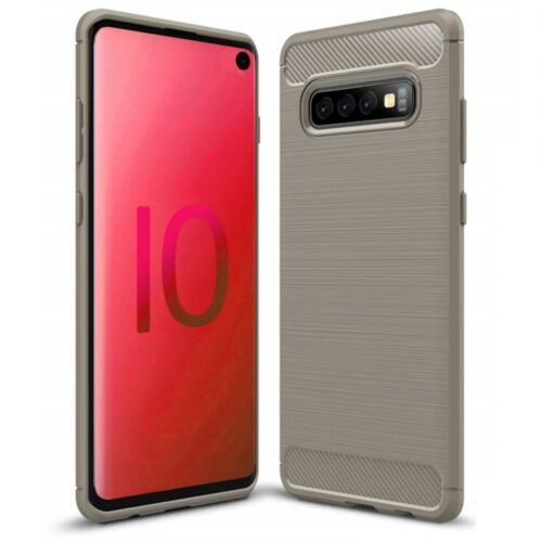For Samsung Galaxy S10e S10 Plus Case - Carbon Fiber Shockproof Soft Back Cover