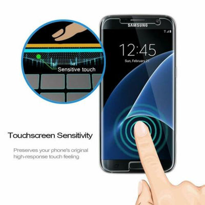 Premium Tempered Glass Screen Protector Cover for Samsung Galaxy S7