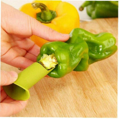 Pepper Corer Separator Twist Seed Bell for Jalapeno Pepper Chill Tomato Cucumber