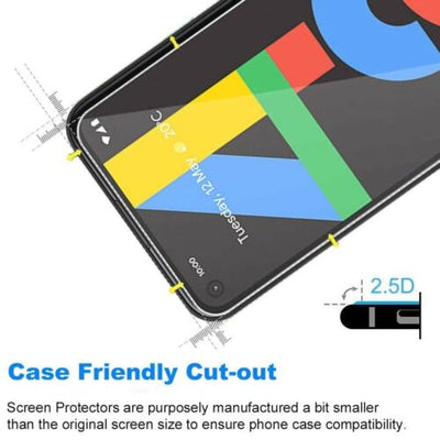 Premium Screen Protector Cover for Google Pixel 4a (5.8") (2 Pack)