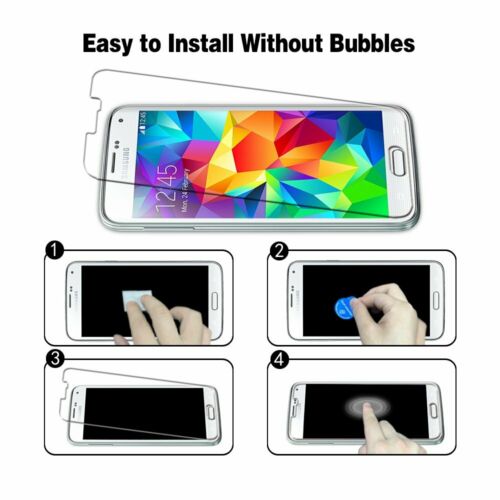 Premium Tempered Glass Screen Protector Cover for Samsung Galaxy S5 & S5 NEO