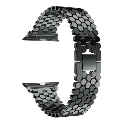 For Apple Watch 38 40 42 44 mm - Stainless Steel Hexagon Link Band Strap iWatch