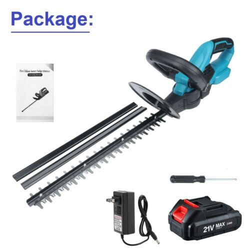 22inh New Handy Cordless Hedge Trimmer dual blade for twigs cutting trimming