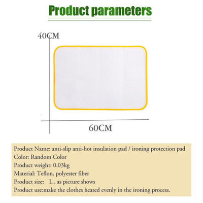 Heat Resistant Ironing Mesh Cloth Protective Insulation Pad Home Ironing Mat