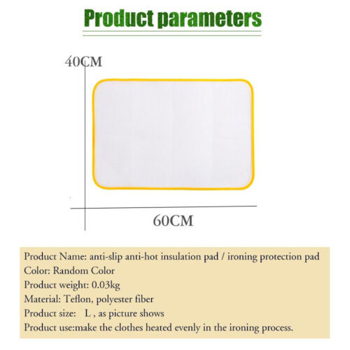 Heat Resistant Ironing Mesh Cloth Protective Insulation Pad Home Ironing Mat