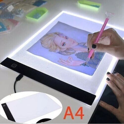 A4 LED Drawing Tracing Table Display Light Box Pad Artist Stencil Board Tattoo