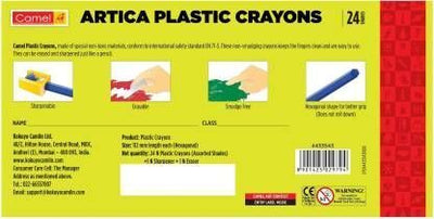 28pcs Shades Crayons Camlin Art Extra Long bright not easy to roll Pastel color