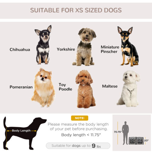 Large Portable Double Cat Pet Carrier Kennel Bag Oxford Travel Car Seat 842525114806